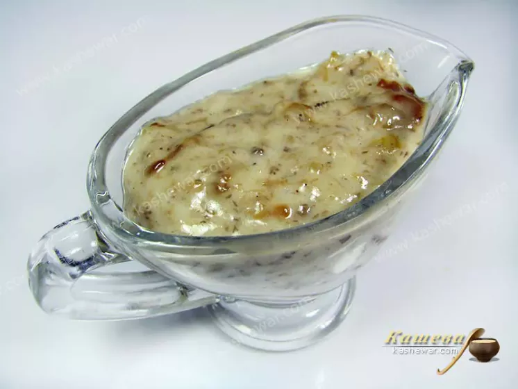 Вершково-грибний соус – рецепт з фото, соуси