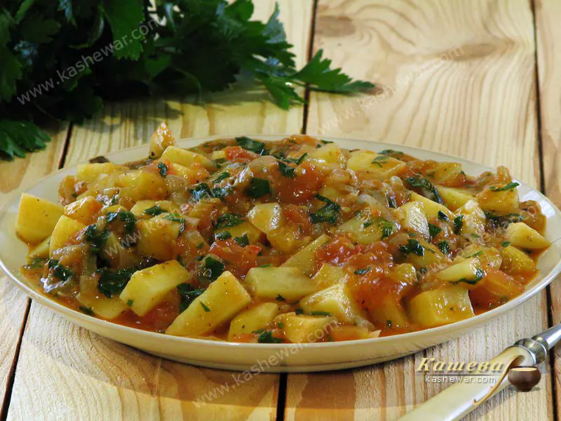 Чахохбили вегетарианский – рецепт с фото, грузинская кухня