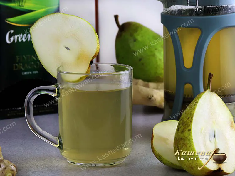 Pear and ginger tea – recipe with photo, drinks