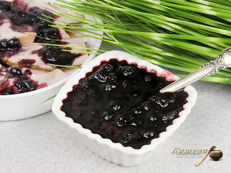 Черничный соус – рецепт с фото, французская кухня