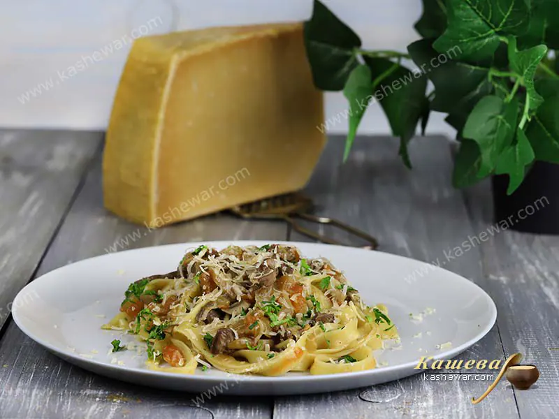 Fettuccine with Giblets – recipe with photo, Italian cuisine