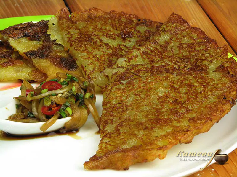 Картопляний млинець (Gamjajeon) – рецепт з фото, корейська кухня