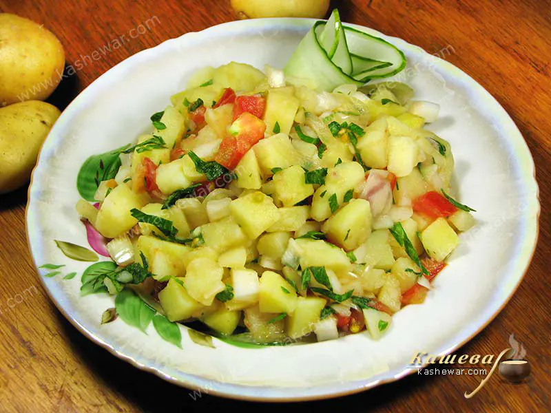 Indian potato salad – recipe with photo, Indian cuisine