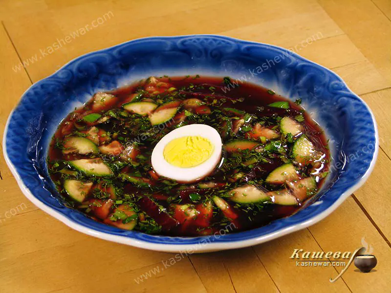 Cold beetroot soup (Hladnik) – recipe with photo, Belarusian cuisine