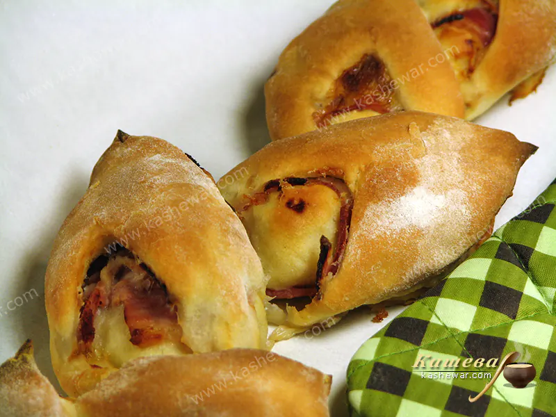 Хліб-косичка з шинкою – рецепт з фото, французька кухня