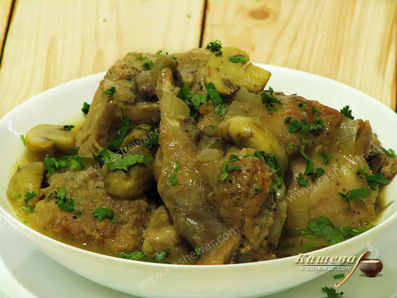 Кролик у білому вині – рецепт з фото, британська кухня