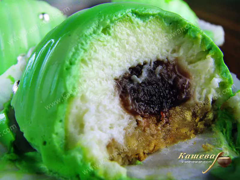 Mousse dessert with quince marmalade – recipe with photo, dessert