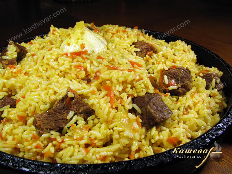 Uzbek pilaf - recipe with photo