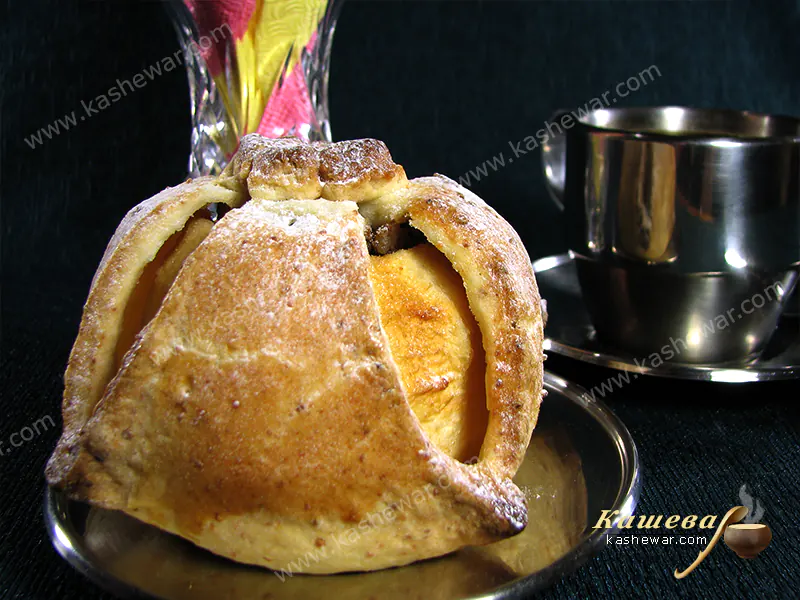 Stuffed apples in cottage cheese dough - recipe with photo, French cuisine