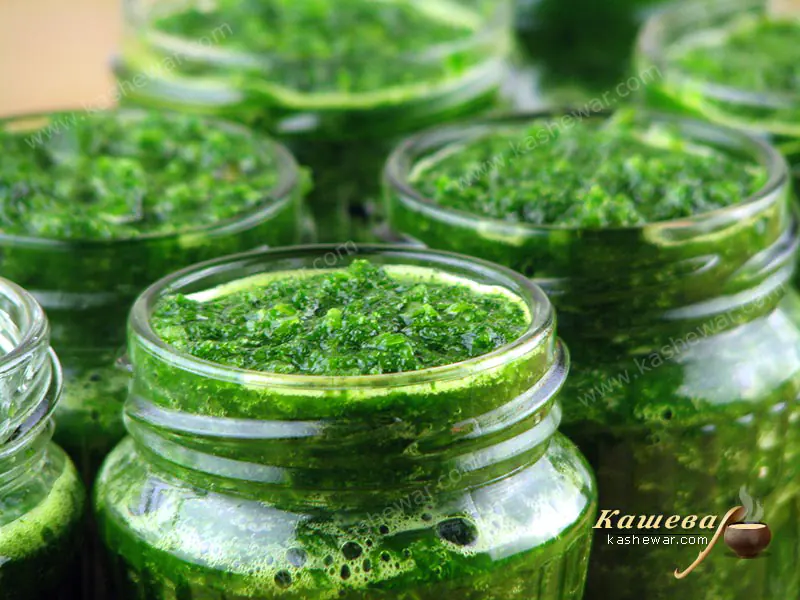Green ajika – recipe with photo, Georgian cuisine