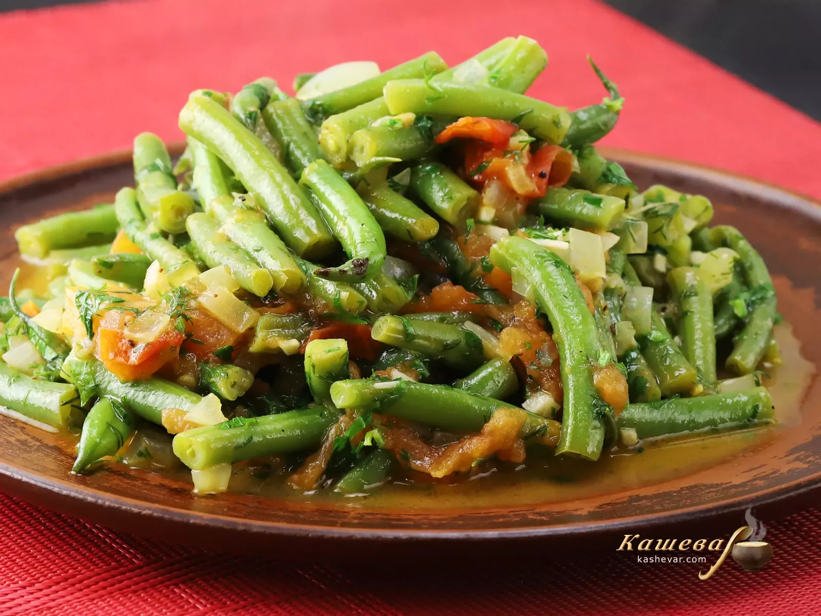 Fried green beans with tomatoes – step-by-step recipe with photos, Ukrainian cuisine