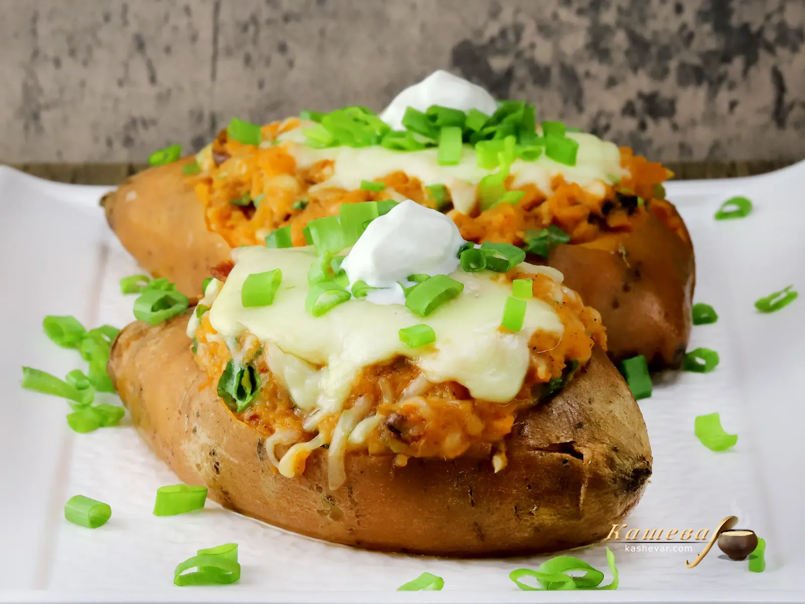 Двічі запечений батат – покроковий рецепт з фото, мексиканська кухня