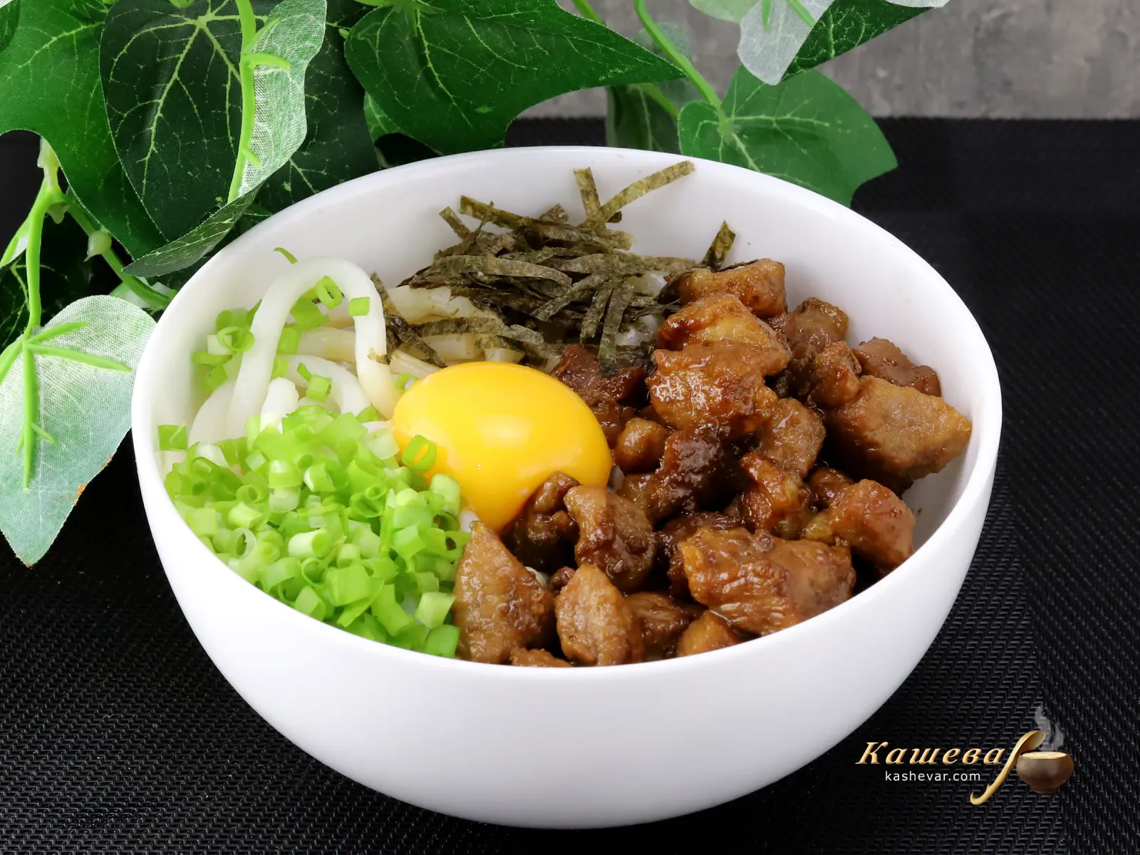 Udon with pork and egg – step-by-step recipe with photo, japanese cuisine