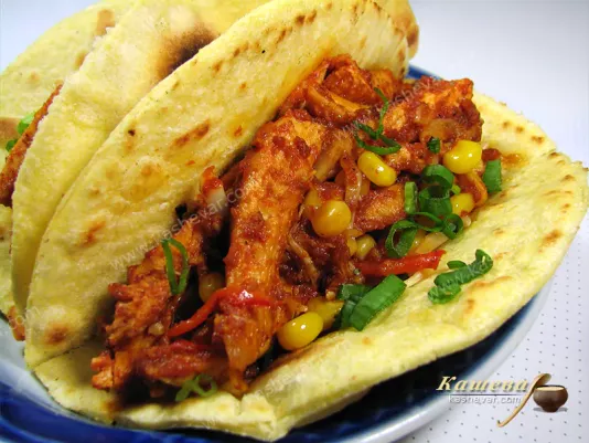 Буріто з куркою – рецепт з фото, мексиканська кухня