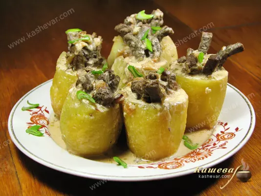 Картопля, фарширована печінка – рецепт з фото, білоруська кухня