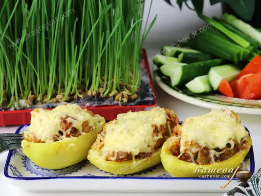 Картопля, фарширована куркою – рецепт з фото, азербайджанська кухня