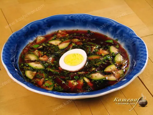 Cold beetroot soup (Hladnik) – recipe with photo, Belarusian cuisine