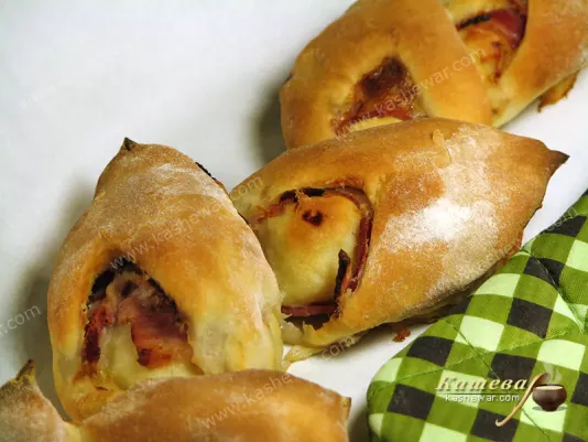 Хліб-косичка з шинкою – рецепт з фото, французька кухня