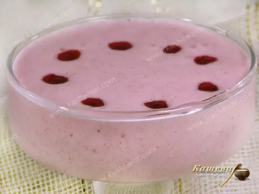 Cranberry mousse – recipe with photo, jewish cuisine