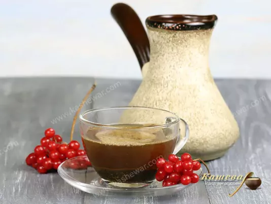 Кава з насіння калини – рецепт з фото, напої