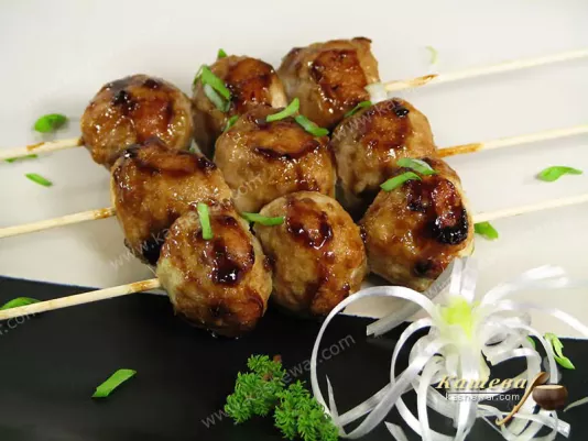 Курячі фрикадельки гриль (Tsukune) – рецепт з фото, японська кухня