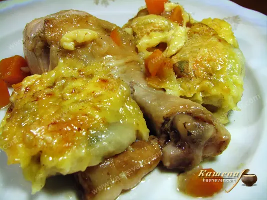Курка, запечена з галушками та сиром – рецепт з фото, англійська страва