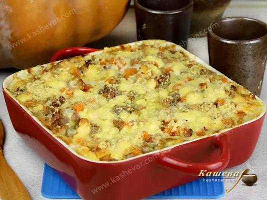Лазання з гарбузом та ковбасками – рецепт з фото, італійська кухня