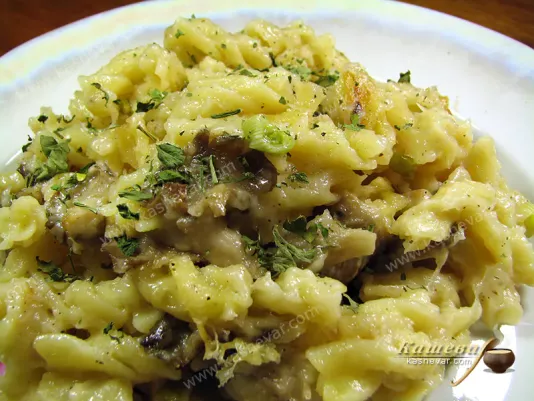 Макарони з сиром та грибами – рецепт з фото, англійська кухня