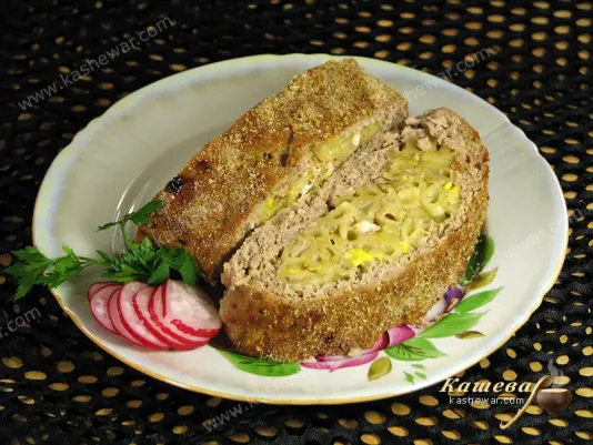 М'ясний рулет з макаронами – рецепт з фото, основна страва