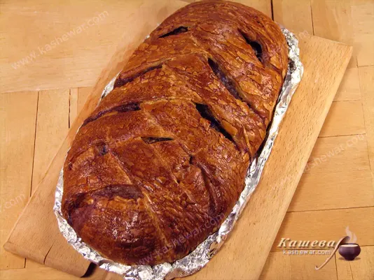 Мясной рулет, запеченный в тесте – рецепт с фото, выпечка