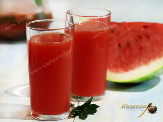 Лимонад з кавуна – рецепт з фото, напої