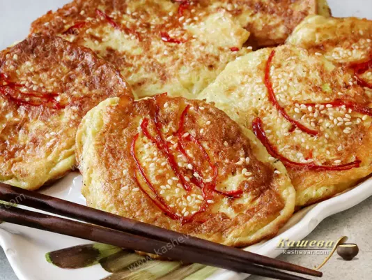 Кабачкові оладки з гострим перцем – рецепт з фото, китайська кухня