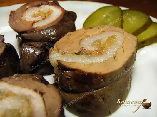 Печінка, фарширована по-гомельськи – білоруська кухня