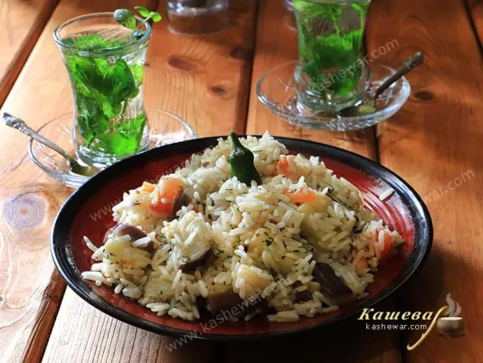 Пілав з баклажанами – рецепт з фото, турецька кухня