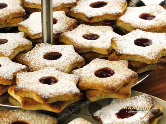 Різдвяне печиво з малиновим джемом – рецепт з фото, німецька кухня