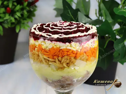 Оселедець під шубою з яблуком – рецепт з фото, єврейська кухня
