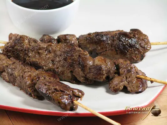 Шашлички з курячої печінки – рецепт з фото, японська кухня