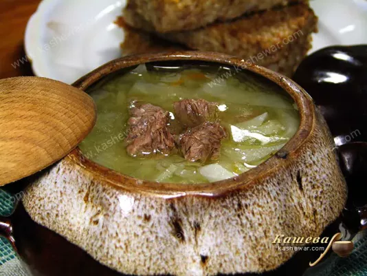 Скоромні щі з кислої капусти – рецепт з фото, супи