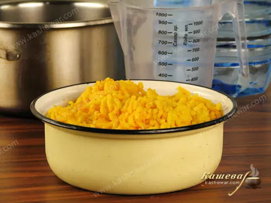 Grinded oranges
