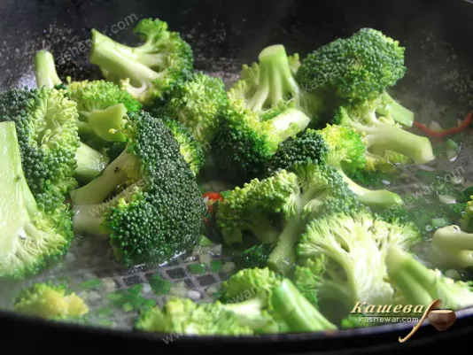 Broccoli stewed
