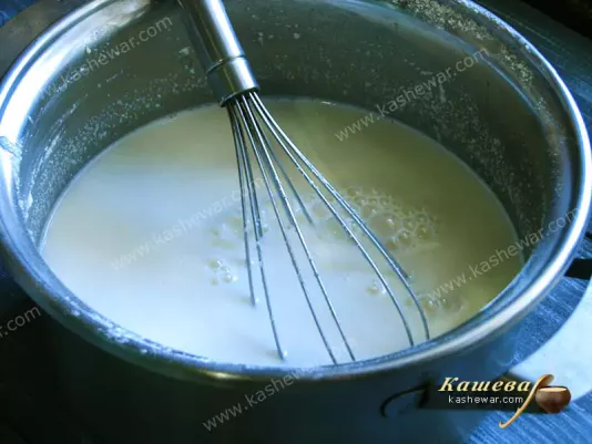 Semolina pancake dough