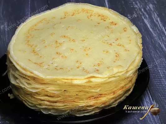 Млинці із дріжджового тіста