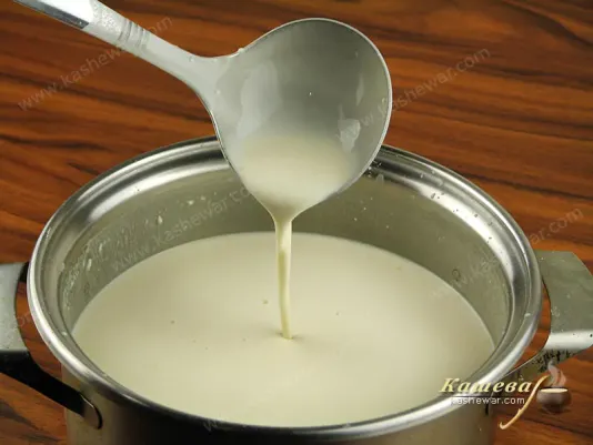 Pancake dough should be like cream