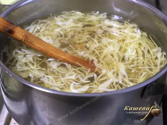 Cabbage in borsch