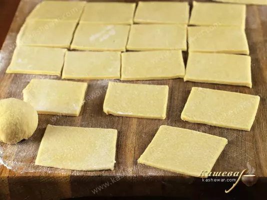 Dough for "ears"