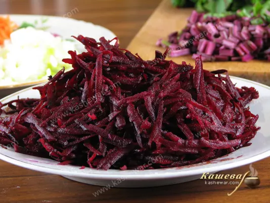 Beets on a grater