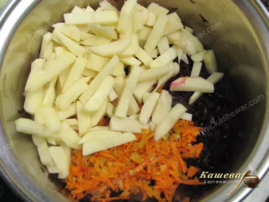 Mixing vegetables for botvinnik