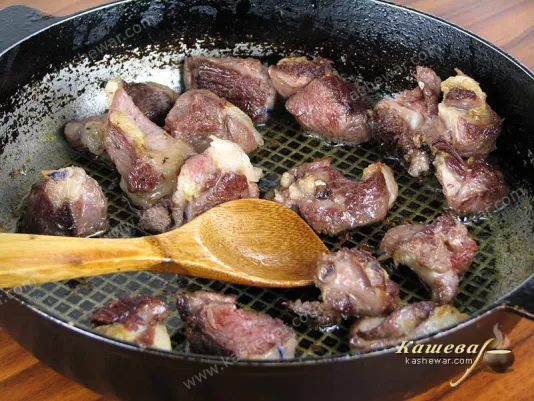 Roasted lamb