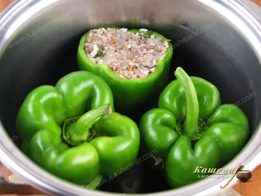 Stuffed green pepper