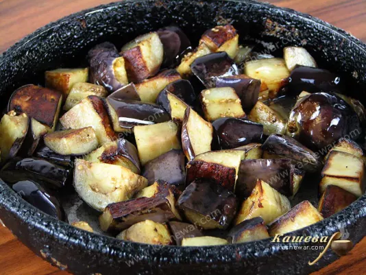 Fried eggplant